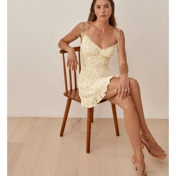 Reformation | Dresses | Copy Nwot Reformation Esther Dress In Lima White Yellow Floral Mini Tie Straps | Poshmark Reformation | Dresses | Copy Nwot Reformation Esther Dress In Lima White Yellow Floral Mini Tie Straps | Poshmark